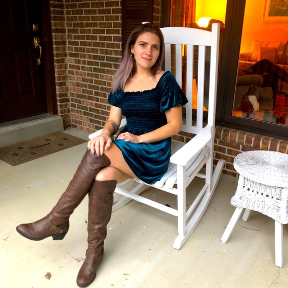 Urban Outfitters Dresses & Skirts - Emerald Velvet Dress